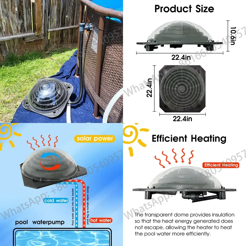 Solar Water Pump - Système de chauffage solaire portable pour