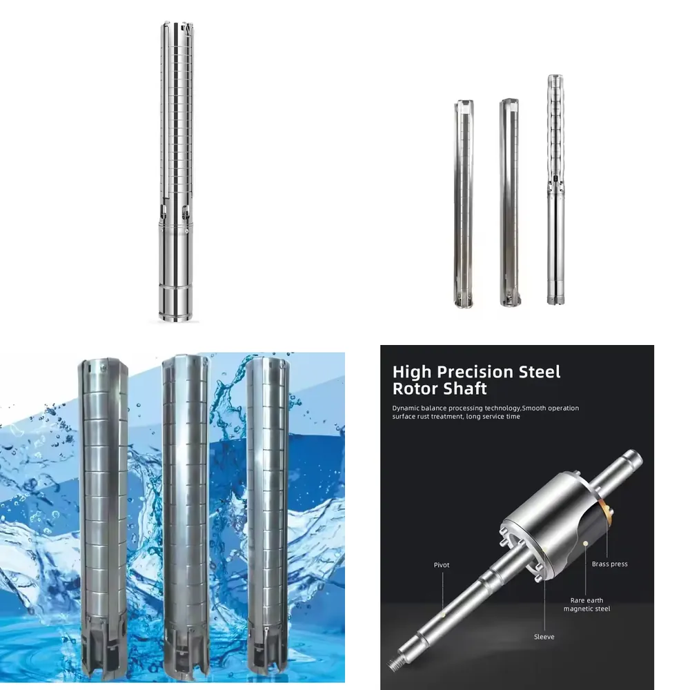 Solar Water Pump - Pompe submersible intelligente en acier inoxydable